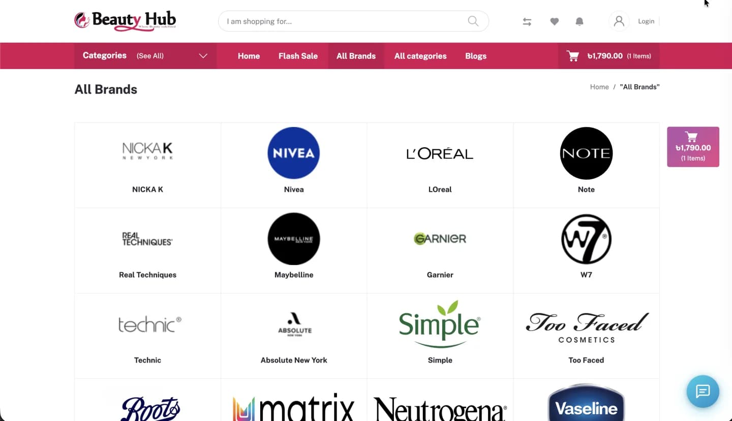 BeautyHub website, screen 8