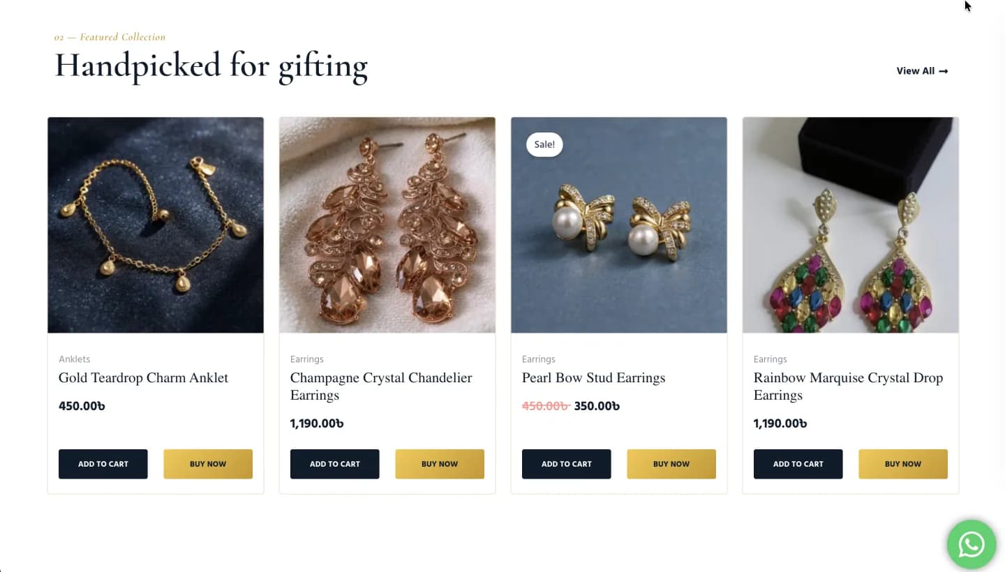 MJ Mart website, screen 2